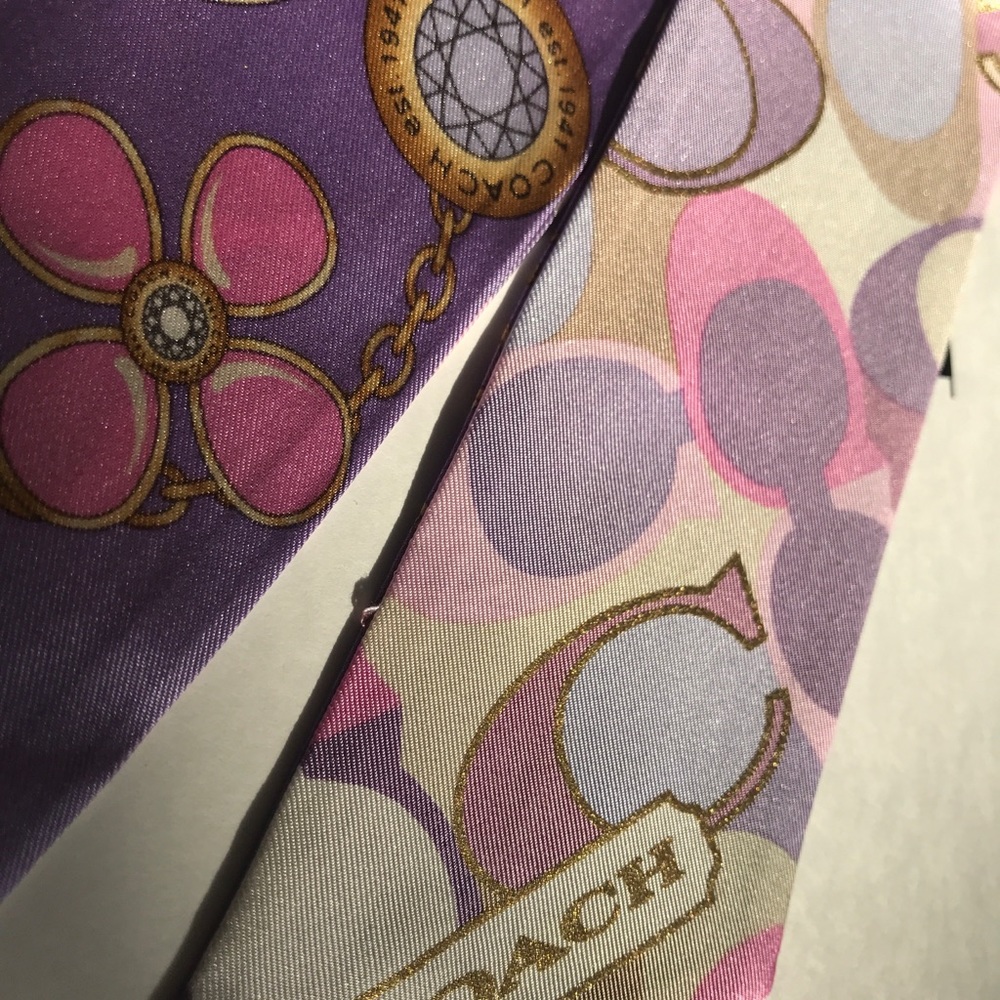 NWT Coach Signature Jewelry Ponytail/Neck Scarf - Picture 7 of 8